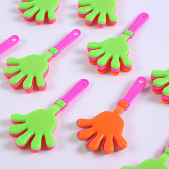 10Pcs Mini Plastic Hand Clapper Toy Pocket Colorful Hand Clapper for Kids & Adults Clapping Hands Party