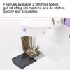 Household Night Light Electric Foot Pedal Straight Line Mini Hand Table Portable Sewing Machine 220V Two Thread Kit