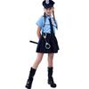 Girl's Police Officer Costume Cute Cop Playtime Cosplay Uniform Child Halloween Cosplay Outfit