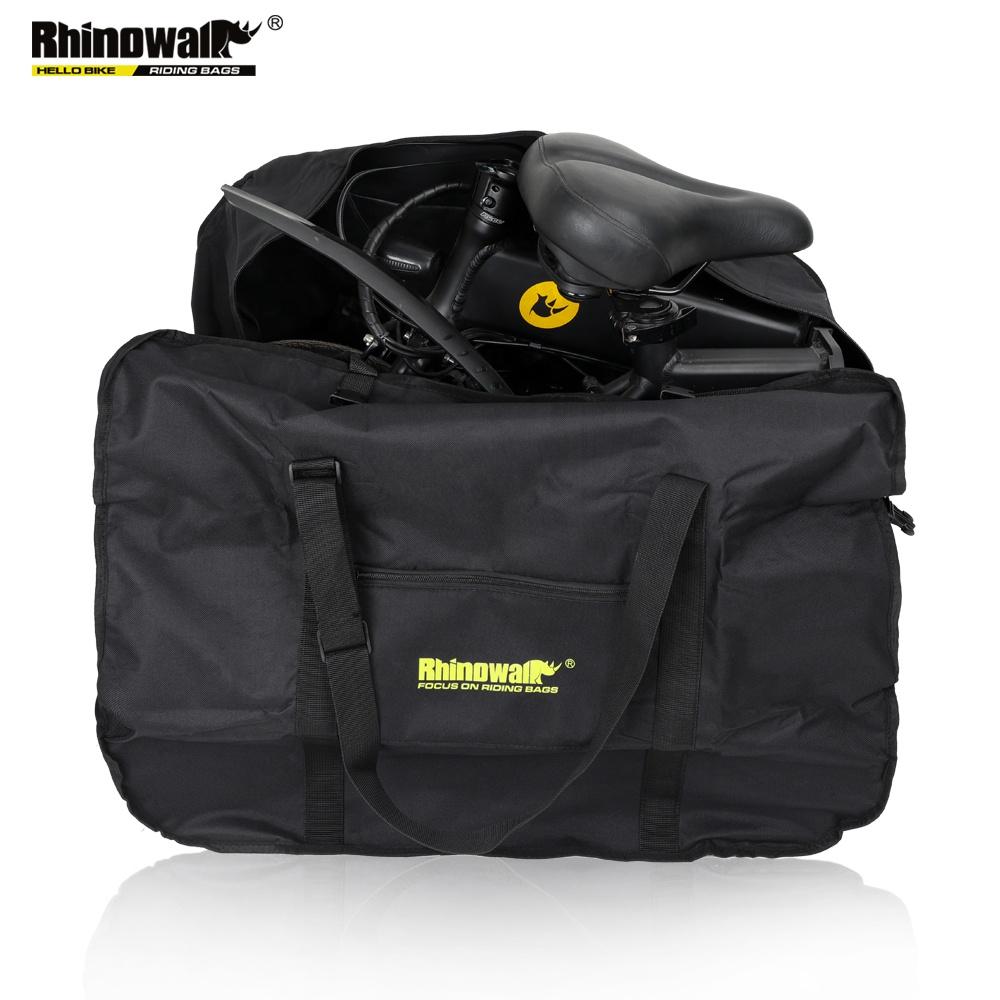 Rhinowalk 14"-16" Folding Bike Carrying Bag Portable Bicycle Storage Bag Cycling Bike Transport Case Travel
