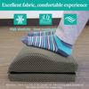 Ergonomic Foot Pillow Under Desk Premium Foam Core Footstool Mesh Fabric Height Adjustable for Office Lumbar Foot and Leg Pain