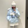 Зимний милый студенческий стиль с принтом щенка хлопковое пальто женское новый дизайн свободная одежда-хлебушек