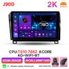 Android 16 Auto Car Radio For Toyota Tundra XK50 Sequoia XK60 2007 2008 2009 2010 2011 - 2017 2k Video Multimedia Player 5G Wifi