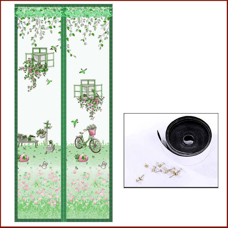 Магнитная москитная сетка без инструментов, летняя анти-жук, дверные шторы, сетка, автоматическое закрывание дверного экрана, волшебная сетка, кухонный экран