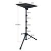 Projector Tripod Stand Adjustable Height Projector Stand with Platform Foldable Laptop Tripod for Office Home for Presentations