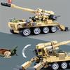 159 шт. 0751 Модель маленького танка Конструктор Игрушки Современная военная Армейский грузовик Строительный набор Детские кирпичики для самостоятельной сборки