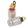 10Pcs Black and Red Speaker Terminal Binding Post Copper-gold Plated Amplifier Terminal  Audio Setup