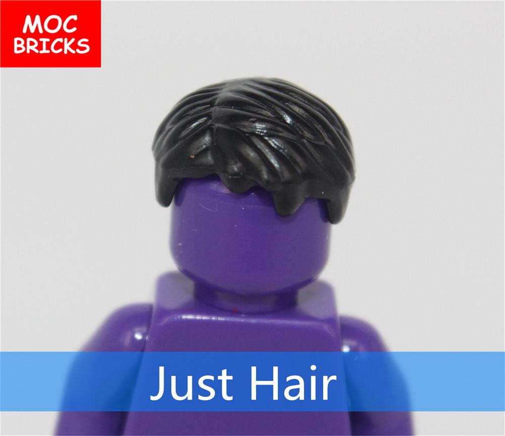 10 шт./лот Детали MOC Мужские прически Фигурка Игрушка Детские развивающие строительные блоки Собранные игрушки