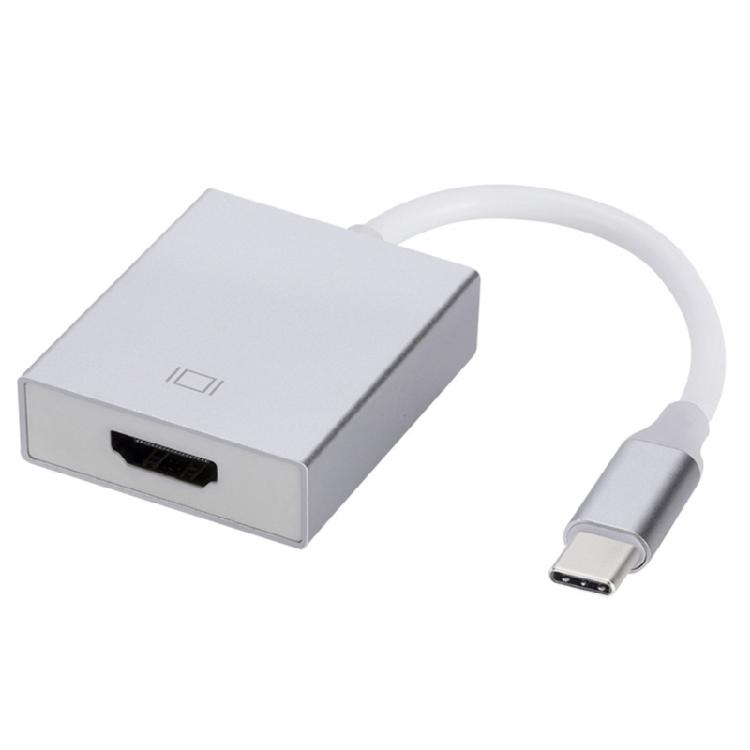 Адаптер USB C на HDMI 4K Алюминиевый дизайн Для смартфона, планшета, ноутбука, телевизора, монитора Разъемы Plug and Play