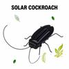 Simulation Solar Cockroach Mini Animal  Scary Models Halloween Gift Solar Insect  Kids