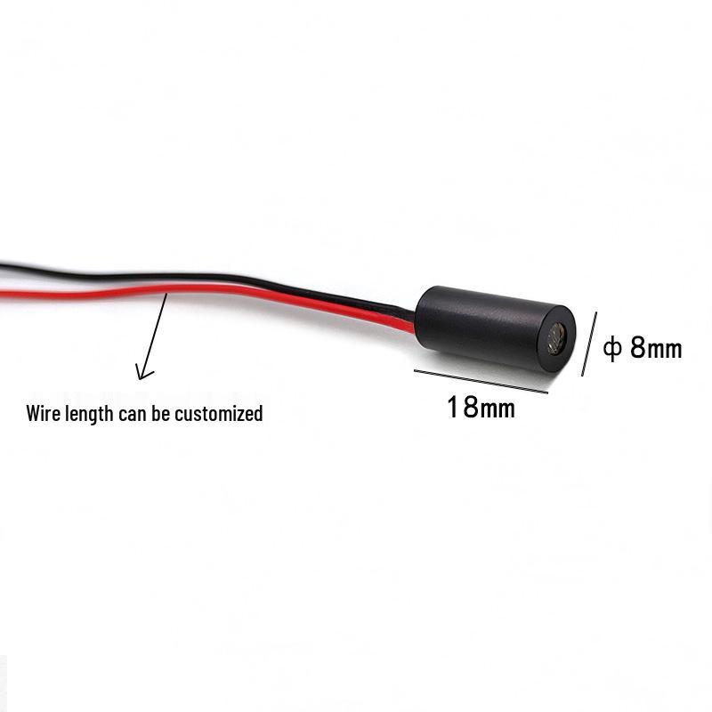 8x18mm 635nm 1mW Fixed Focus Crosshair Red Laser Module
