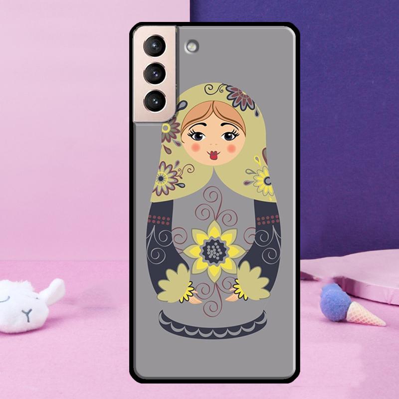 Russian Nesting Doll Phone Case For Samsung Galaxy S24 Ultra S25 Ultra S9 S10 S20 S21 S22 Plus S23 S24 FE Cover