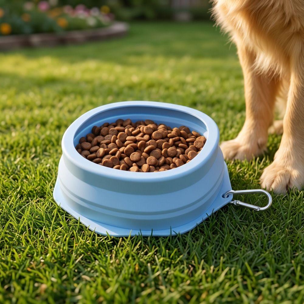 Prevent Overflow Silicone Pet Bowl Hanging Pet Food Dish Pet Water Bowl Pet Feeding Supplies