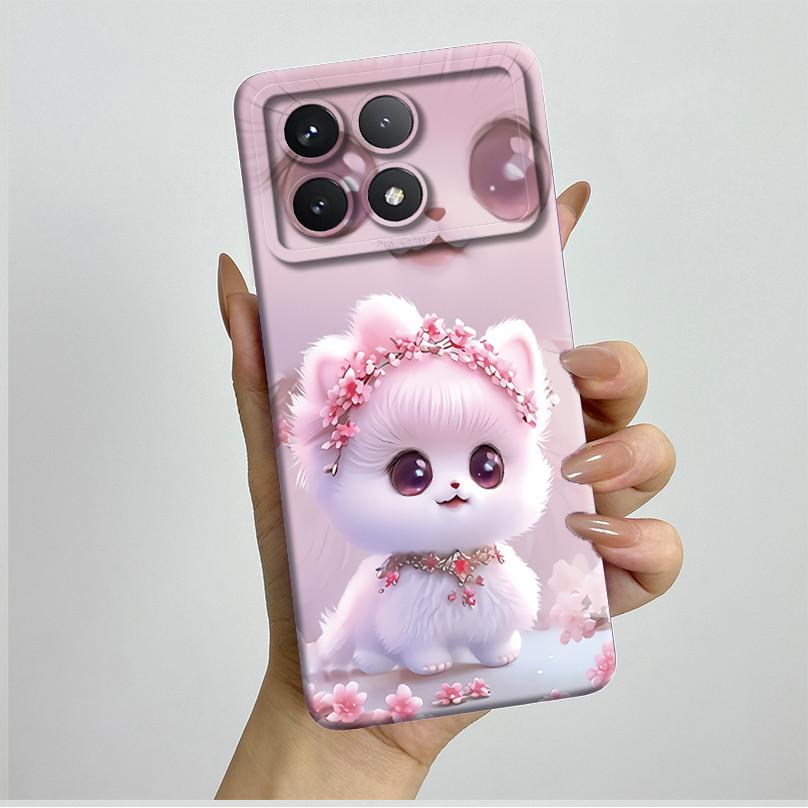 Ударопрочный чехол для телефона Xiaomi Poco X6 Pro 5G Redmi K70E Красивые Бабочки Цветы Мягкий ТПУ Корпус Poco X6Pro Бампер Задняя Крышка