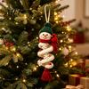 Festive Snowman Crochet Pattern Spiral Ornament DIY Kit for Adults, Beginners, Christmas Craft Set Yarn Hobby Sets Beginners with Yarn, Hook,