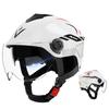 Motorcycle Open Face Helmet Eye And Face Protection Dual Lens Ventilation And Noise Reduction Stylish Half Helmet For Motorbike