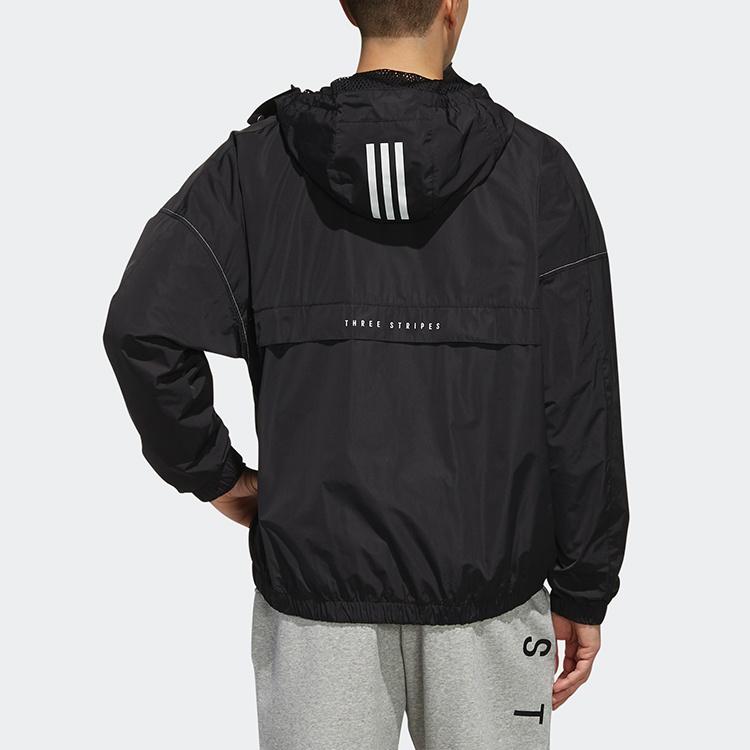 adidas M S2S WV CL JKT Спортивная куртка с капюшоном Черная Мужская ED1931