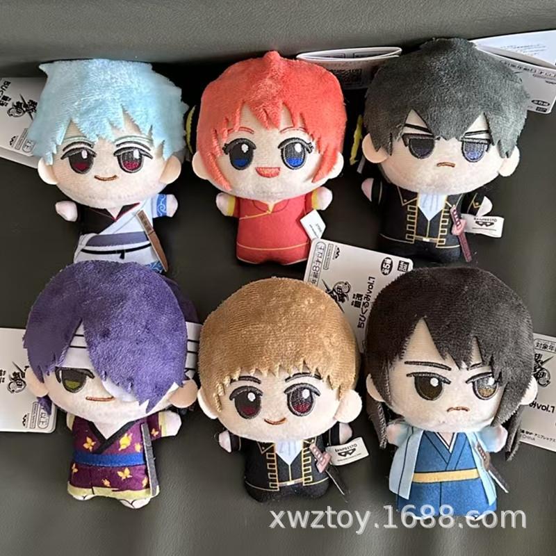 Authentic Anime Plush Characters GINTAMA Sakata Gintoki Kagura Okita Sougo Katsura Kotarou Plush Action Figure Model Toys
