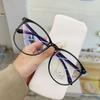 Transparent Anti Blue Light Glasses Plane Mirror Blocking Glasses  Women Men