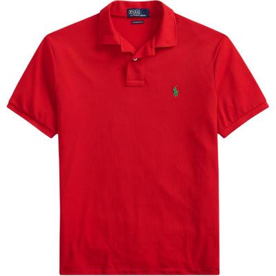 Polo Slim Fit Поло с вышивкой пони Земля с коротким рукавом Мужские топы 710751221-006