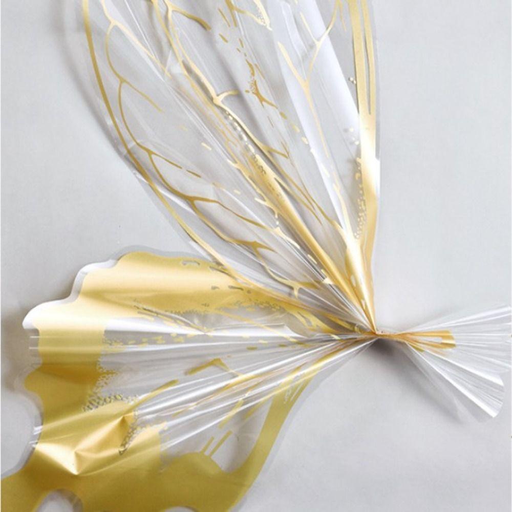 20Set Crystal Butterfly Design Bouquet Wrapping Paper DIY Materials Flower Wrapping Paper