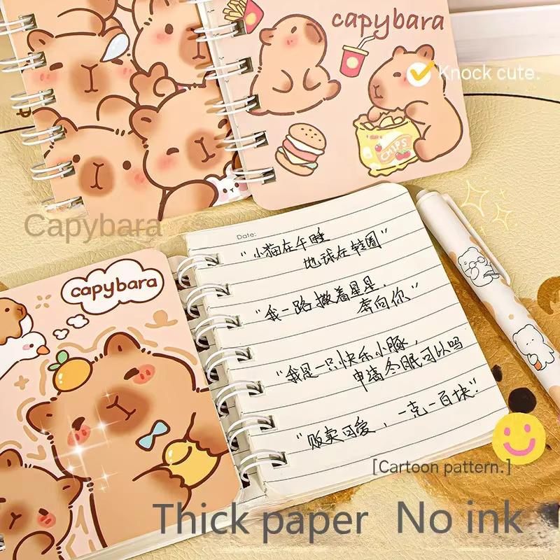 4 шт. Capybara A7 рулонный блокнот портативный горизонтальный бумажный мини карманный счет книга школьные канцелярские принадлежности для офиса