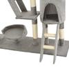 Cat Scratching Post with Sisal Scratching Posts 230 250 cm Grey