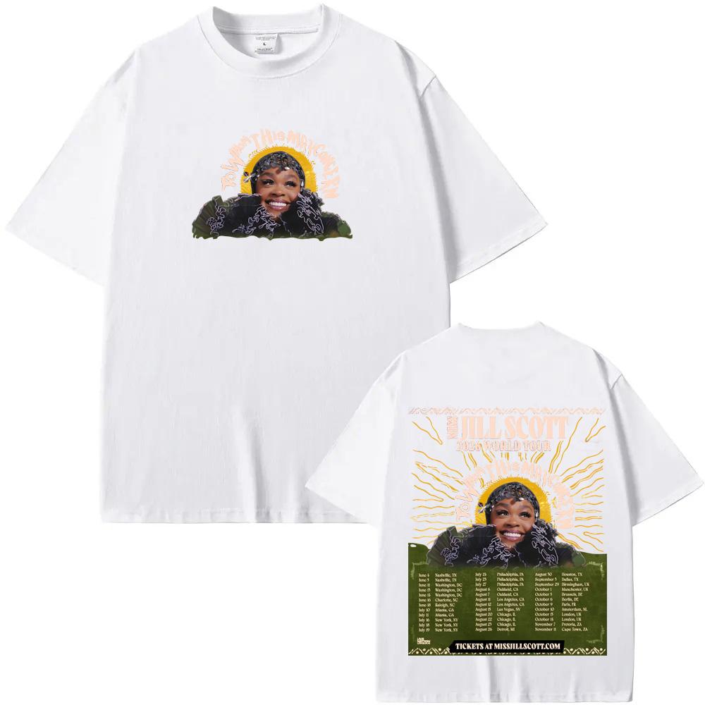 To Whom This May Concern World Tour2026 TShirt Summer Jill Scott Casual Tshirt High Quality 100Cotton Comfortable Short Sleeve