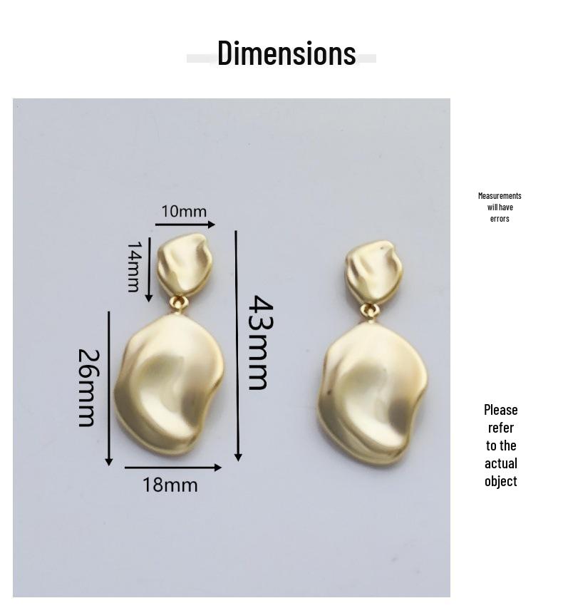 S925 Silver Needle Leaf-Shaped Earrings: Unique, Polished, Gold-Retaining Design for Women