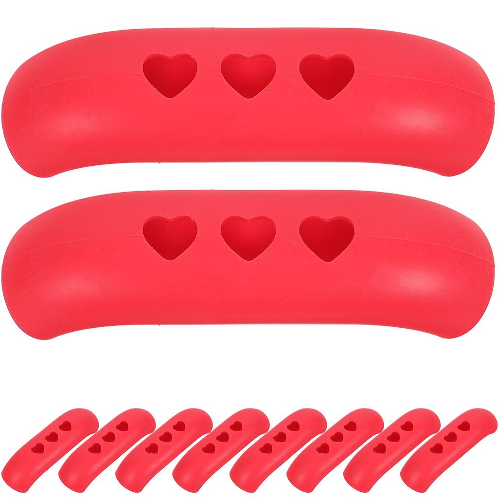12Pcs Pot Handle Ear Covers Heat Resistant Lightweight Kitchen Pan Handle Protectors Anti-Scald for Frying Pans and Pots