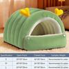 Portable Enclosed Cat Bed Mat Warm Soft Pet House Kennel Comfortable Small Pet Bed  Puppy