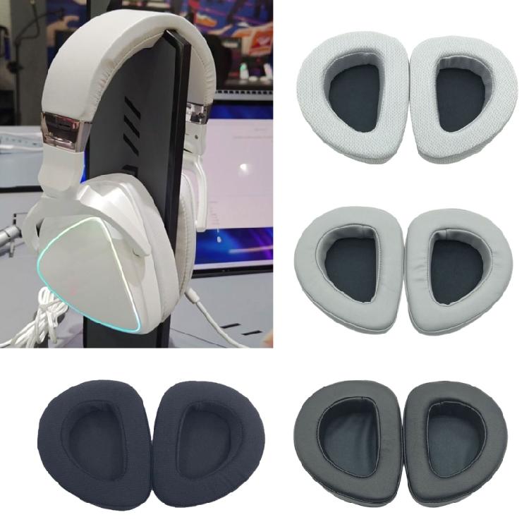 Extended Wear Protein Leather Earpads Reinforced Ear Cushions For ROG Headsets Noise Reductions