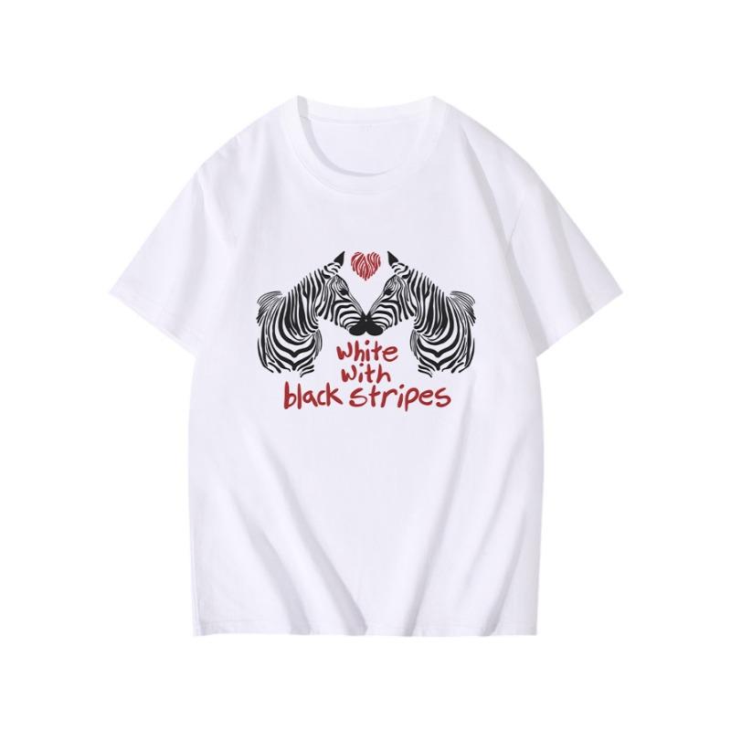 Летняя Свободная рубашка свободного покроя из чистого хлопка с принтом, с круглым вырезом и короткими рукавами, футболки мужские