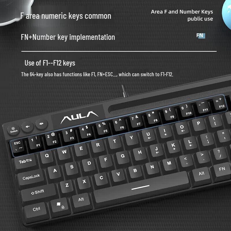 Проводная механическая игровая клавиатура AULA F3061