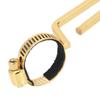 Metal Material Flute Sheet Music Clip Golden Color Portable Music Stand  For Practice