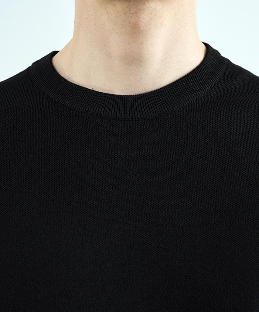 210EDIT Architecture Round Knit_Zd2Sw111_Blk
