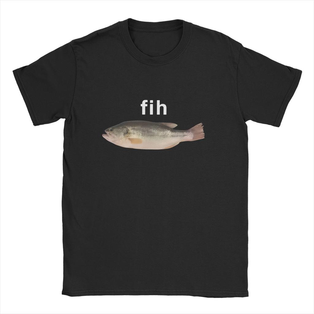 Funny Fih Fish Meme T Shirt Summer T Shirts For Harajuku Casual Tee Shirt Short Sleeve Y2K Funny Clothing