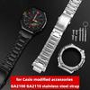 Ремешок для часов из нержавеющей стали для Casio G-Shock GA-2100/GA 2110/GA-B2100, Металлическая крышка корпуса-безеля с модифицированным дизайном, Мужской 16 мм