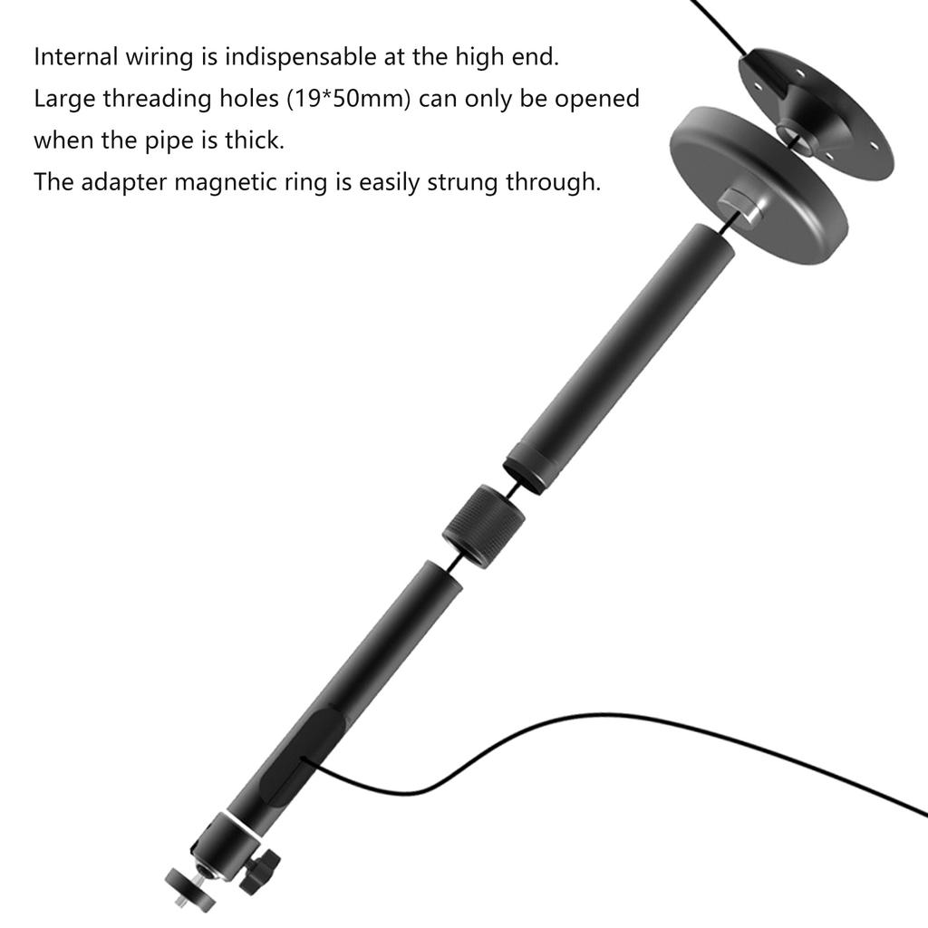 Aluminum Projector Hanging Bracket Wall Mount Fixed/Flexible Height 360 Degree Rotation PTZ for Multimedia Enjoyment