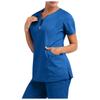 Women's Short Sleeve Scrub Top - Nurse/Surgeon Workwear T-Shirt Gown