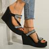Fashion Women Wedge Sandals New Summer Fashion Comfortable Versatile Casual Sandals Increased Wear-resistant Thick-soled Shoes Women