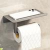 Huxiansen Bathroom Tissue Box Holder, Wall-Mounted Toilet Paper Dispenser, No Drilling Required, Waterproof Toilet Paper Roll Holder