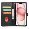 For iPhone 16e Case Calf Texture Leather Stand Book Style Phone Cover