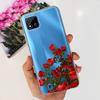 For Realme C11 2021 Phone Case RealmeC11 C 11 2021 RMX3231 Back Cover Soft TPU Transparent Silicone Bumper Flower Butterfly