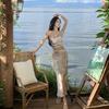 Pure Desire Sexy Slanted Shoulder Dress, High-end Women's Summer New Slim-fitting, Thin Waist Design, Long Skirt