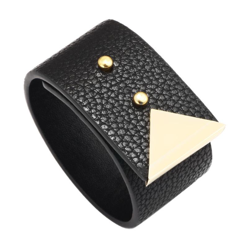 Новый женский браслет с подвесками, большой кожаный браслет для женщин, простой широкий браслет, разноцветный модный браслет, ювелирное изделие, подарок