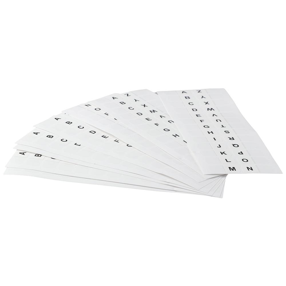 A-Z Sticky Tabs White Book Tabs 8 sheet Index Tabs Notebooks