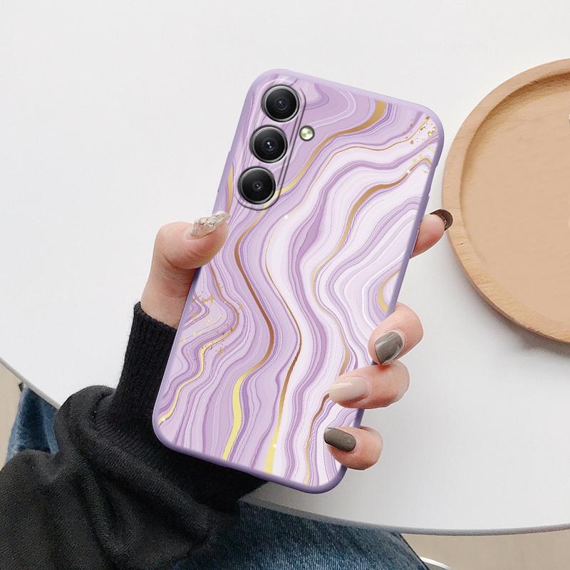 Мраморный мягкий силиконовый чехол для Xiaomi Redmi Note 13 Pro 13C Poco M6 Samsung A35 A55 M35 S24 Huawei Honor 200 iPhone Camera Защитный противоударный чехол