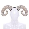 Long Halloween Ox Horn Headband Goth Gothic Cosplay Headpiece Funny Party Photo Props