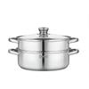 DePolina 304 Stainless Steel Double Layer Steamer & Soup Pot
